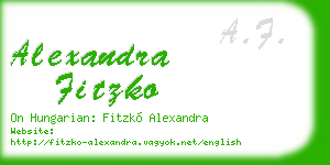 alexandra fitzko business card